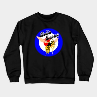 Wasp Mod Target Blue bella Donna Crewneck Sweatshirt